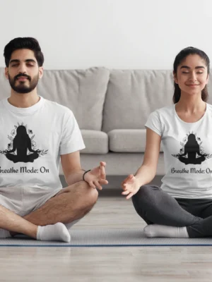Breath Mode ON Printed T-Shirt for Women