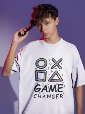 Game Changer Unisex Oversized T-Shirt For PRO GAMERS