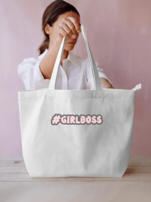 Cool Designer Everyday Large Tote Bag with Zipper