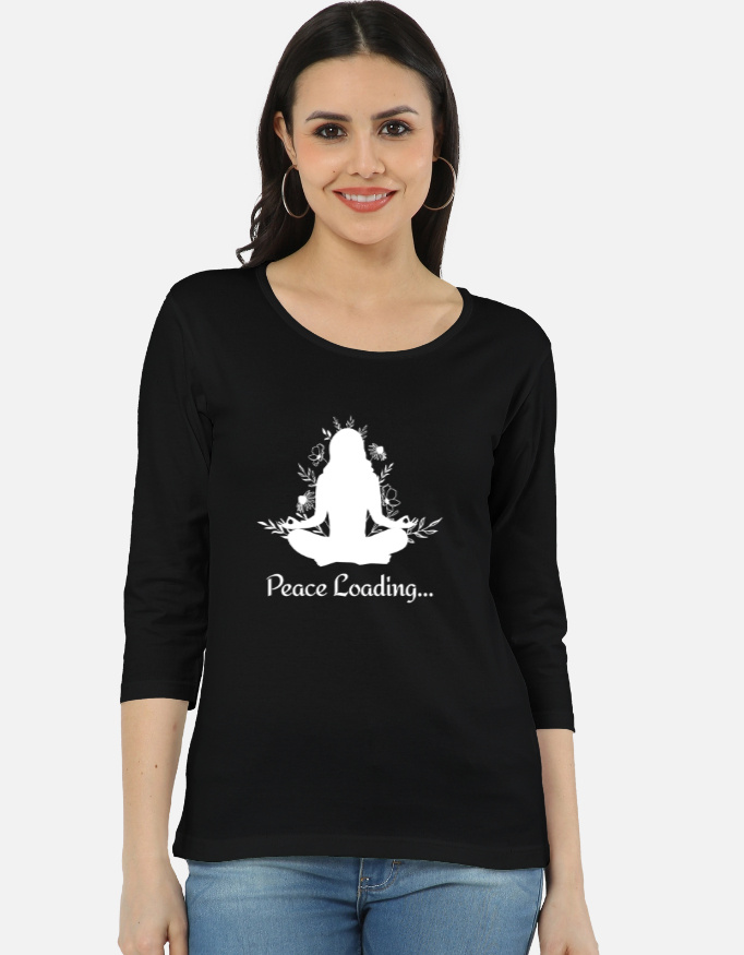 Peace Loading Long Sleeve Yoga Tee