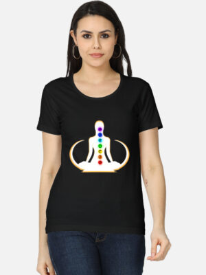 Black Chakra Alignment Tee – Women's T-Shirt