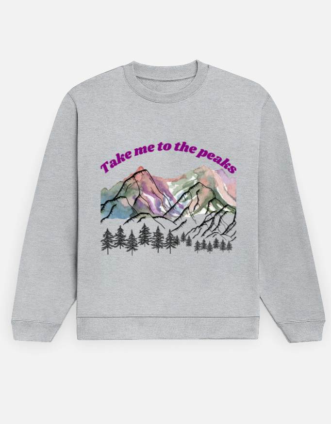 Take me to the Peaks Mountain Lover Unisex Sweatshirt - Image 6