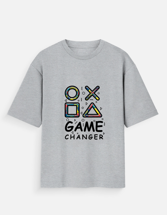 Game Changer Unisex Oversized T-Shirt For PRO GAMERS - Image 2