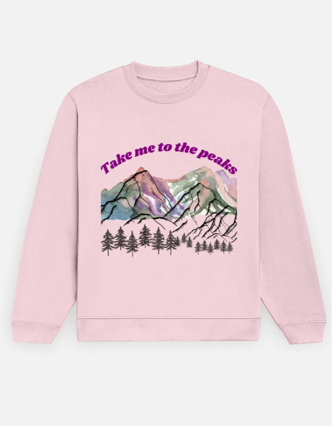Take me to the Peaks Mountain Lover Unisex Sweatshirt - Image 4